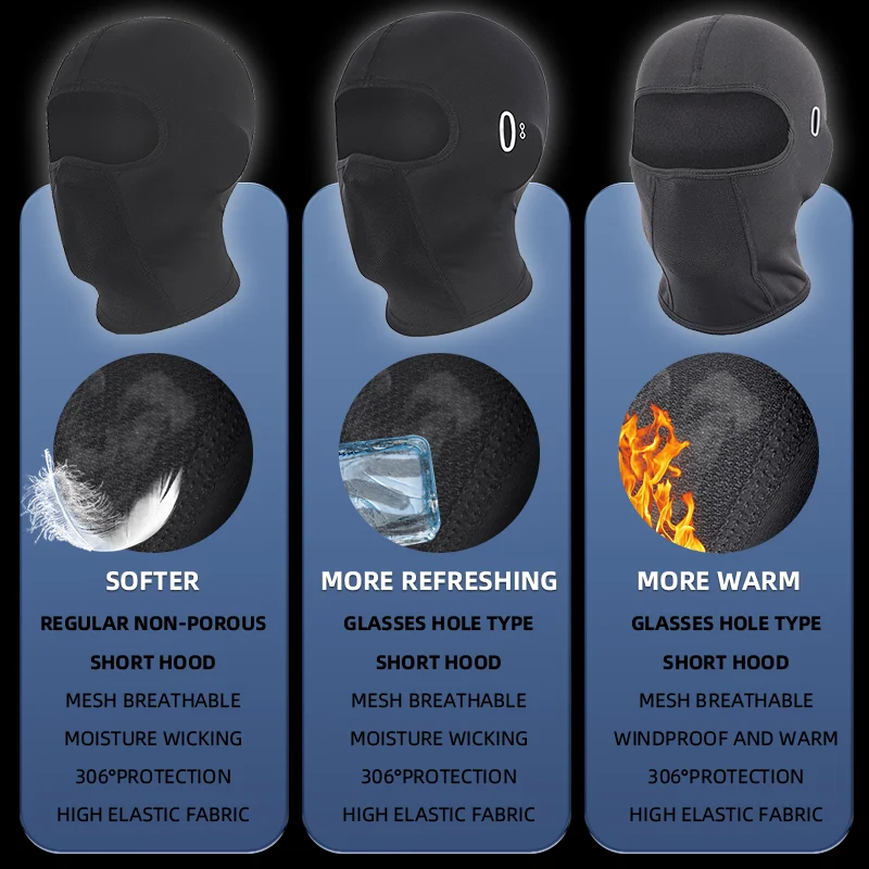 Custom Printed Cooling Silk Sun Protection Men Motorcycle Cycling Helmet Inner Liner Face Ski Mask Skimask with Logo