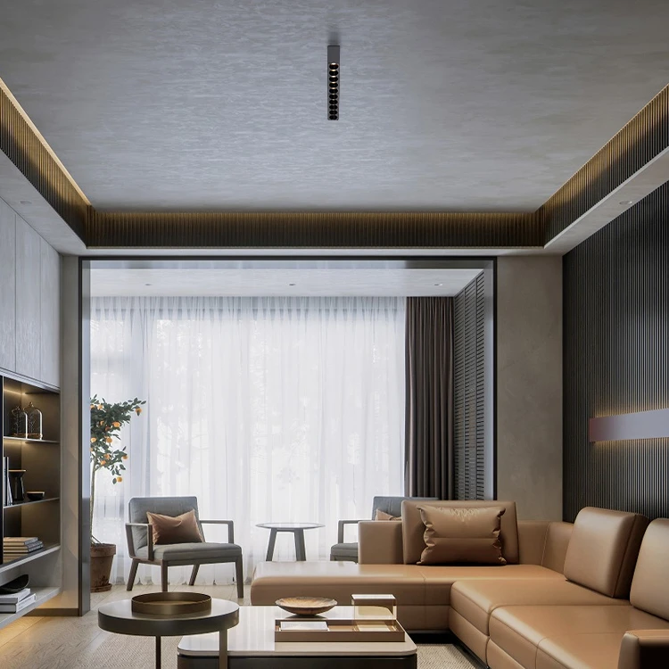 Led Ceiling Light Living Room Lighting Linear Strip Light Household Ceiling Anti-glare Downlight Surface Mounted Spotlight