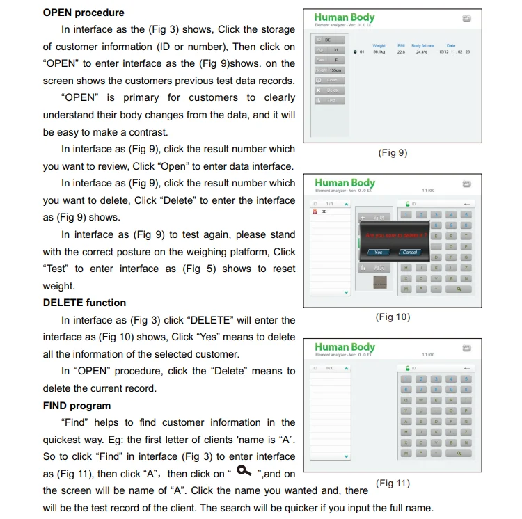 Body Composition Analyzer Basic information of  body composition tester Body Building Weight Test System