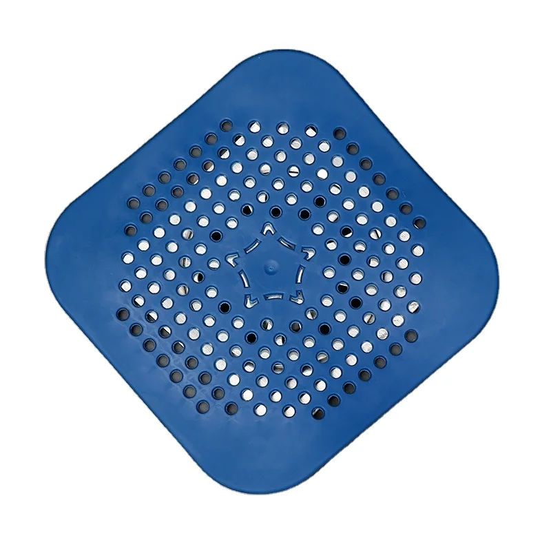 Square silicone floor drain sewer basin anti-clogging silicone floor drain suction cup adsorption multi-purpose
