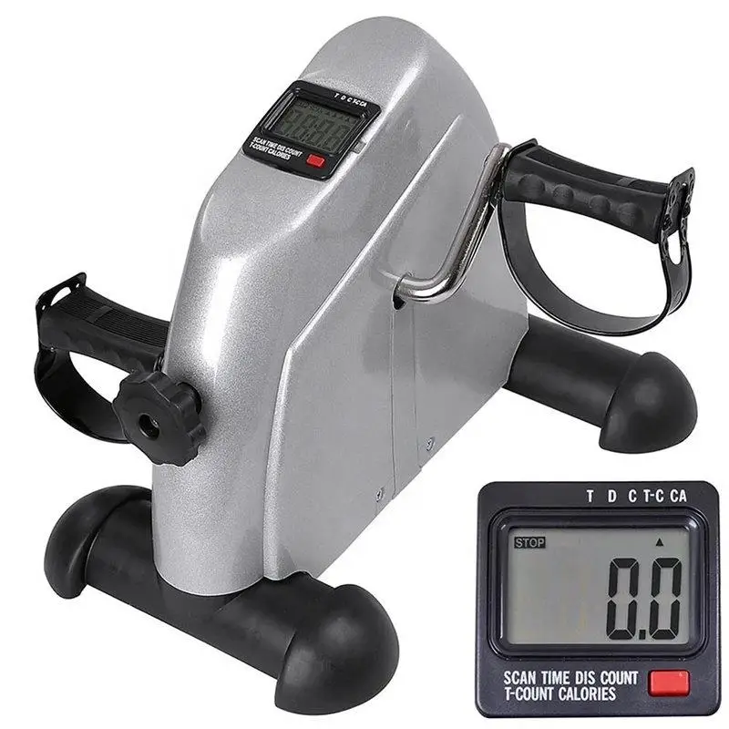 Mini Portable Pedal Exercise Bike Steel Body for Adults and Kids up to 100kg Leg and Arm Physical Therapy Peddler Machine