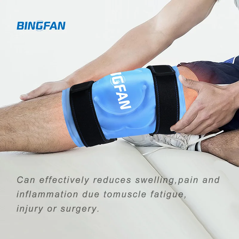 Iso9001 Reusable knee Ice Pack Wrap Cold Hot Compress Ice Gel Brace For Knee Arthritis Pain Relief