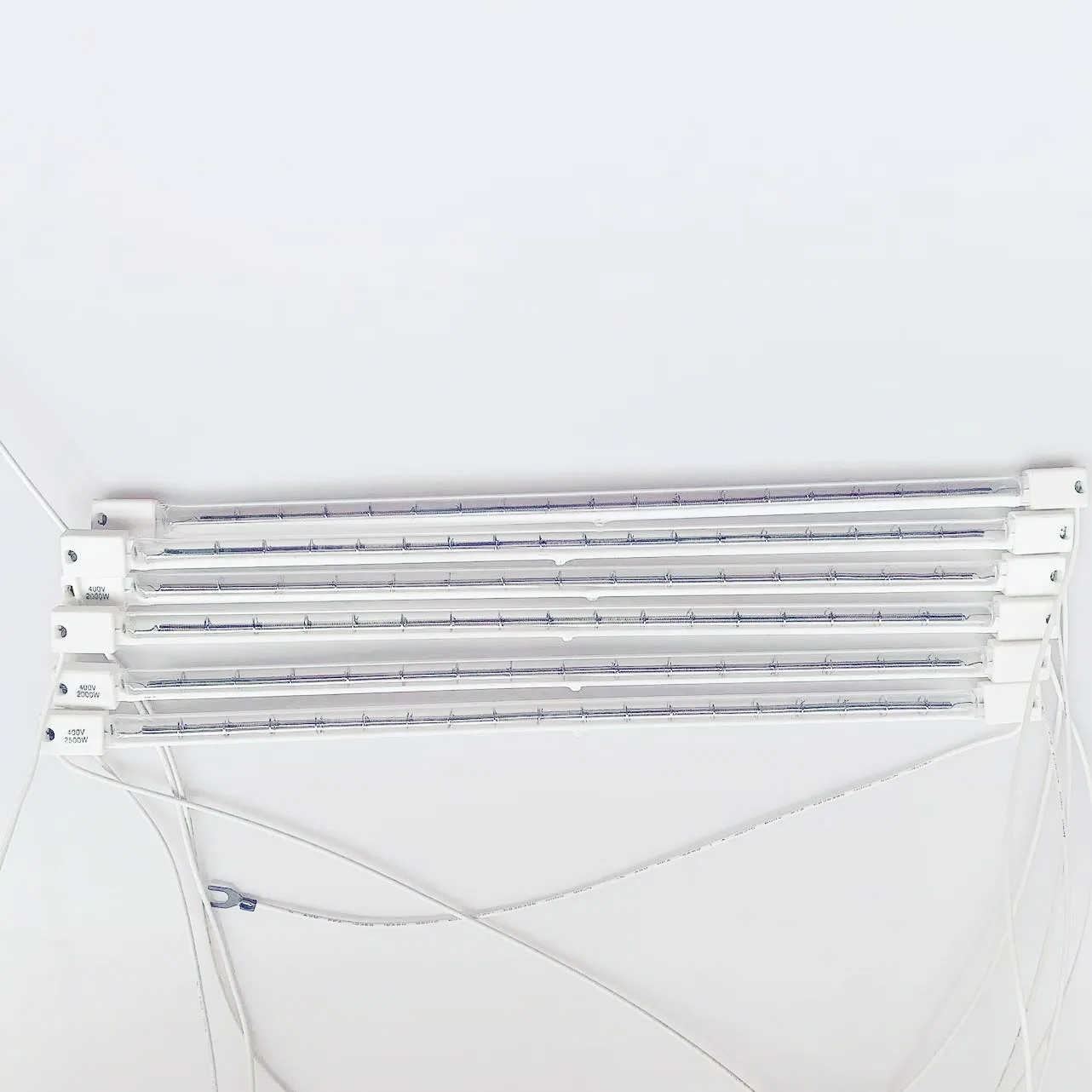 Manufacture wholesale sk15 400v 2500w half white halogen heat lamp for brooder reptile hatch