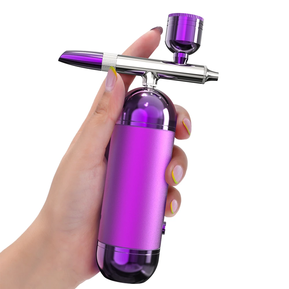 Portable USB Rechargeable Nail Art Airbrush Single Action Paint Spray Gun Pen Air Brush