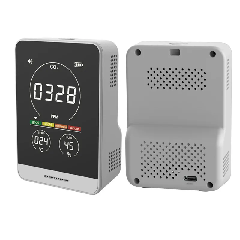 AK11T Handheld Color Screen Display Air Quality Monitor Temperature Humidity Carbon Dioxide Sensor type c Charging Gas CO2 Meter