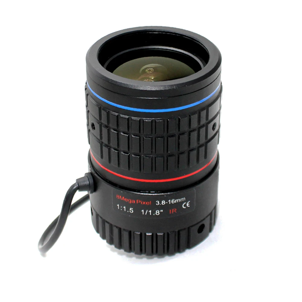 1/1.8 inch F1.5 Aperture CS 8mp Auto iris lens 3.8-16mm CS-mount cctv Auto lens for Camera