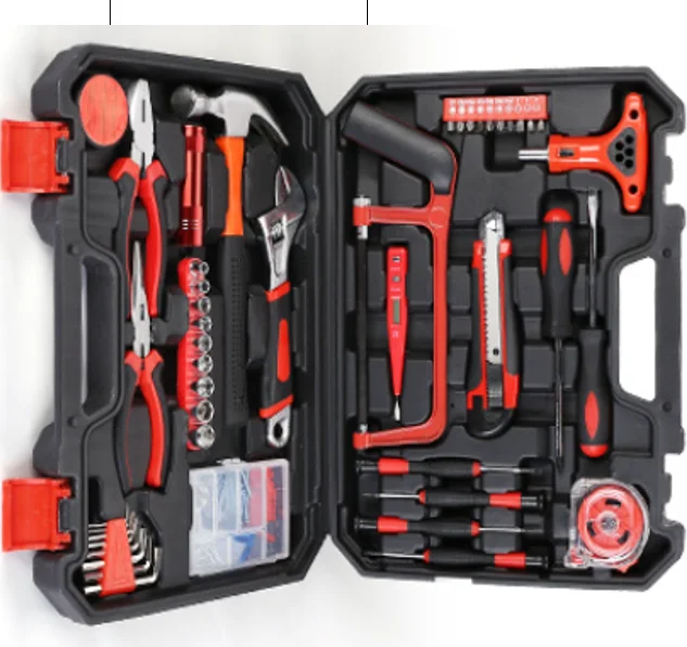 High Quality 43-Piece Combination Hand Tool Kit Electricians Carpenters Cutter Bits Soft Case OEM ODM Customizable Support