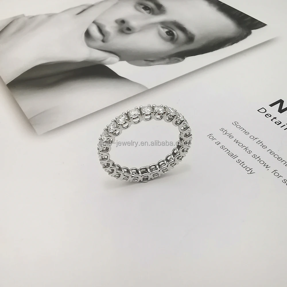 Luxury Fine Jewelry 14k Real Gold Finger Ring Good Quality Moissanite Rings Women Jewelry Wholesale Lower Price