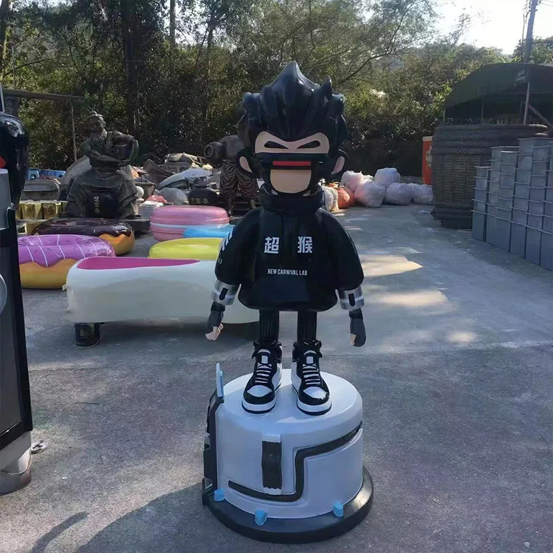 Custom 3D Sculpture Glass Reinforced Plastic Sculpture Resin Statue Crafts Ornaments Anime Derivative Fiberglass Sculpture