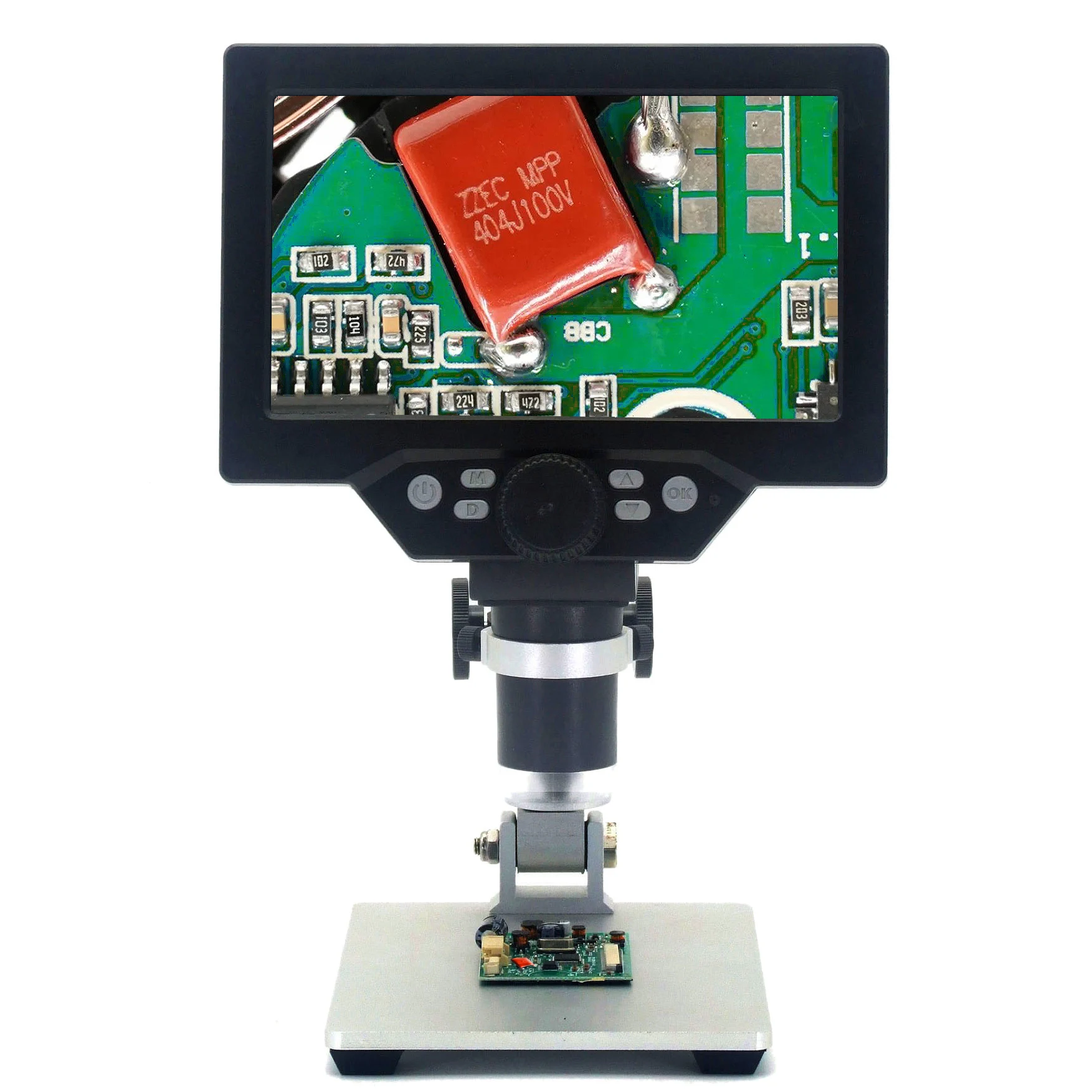G1200 12MP 1-1200X цифровой микроскоп 7 дюймов LCD для пайки Электрический по изготовлению микроскопов непрерывного усиления