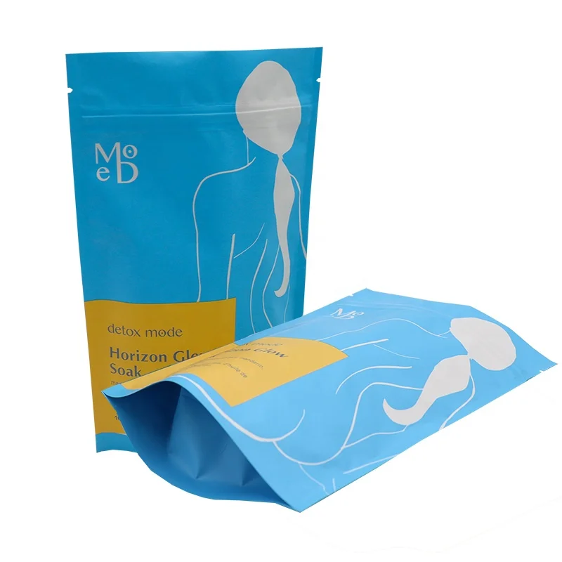 YLT Organic Natural Bath Soak Food Plastic Aluminium Foil Bags Hot Sale Custom Printing Matte Pouch Bath Salt Packaging