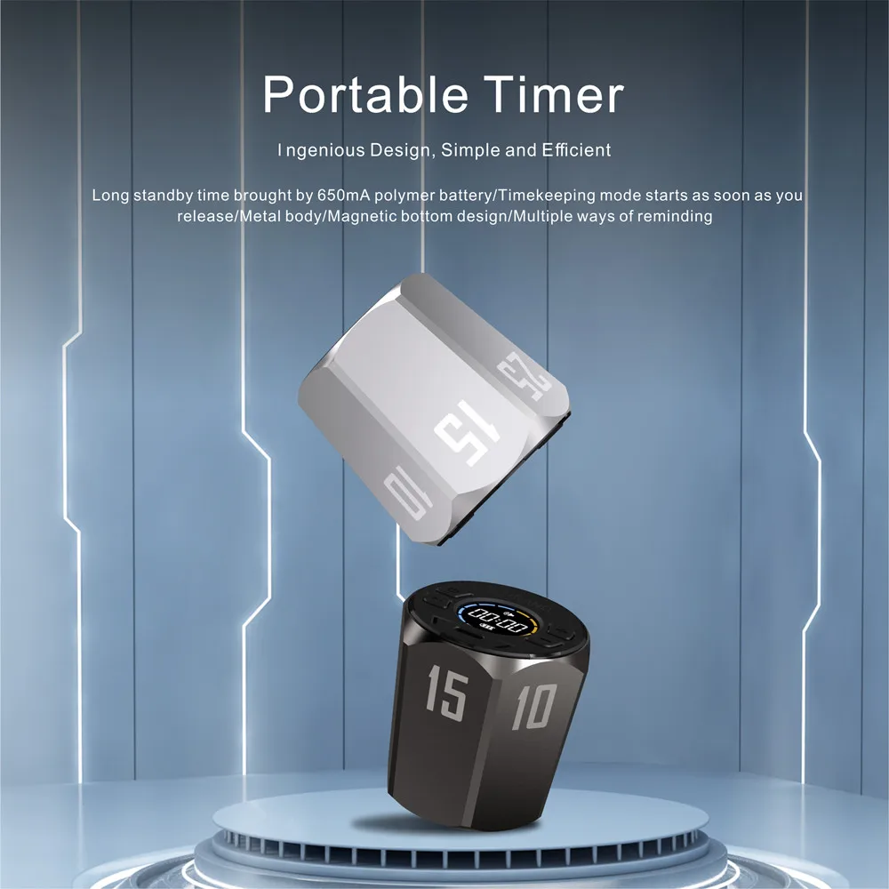 2022 New Product Mini Clock Countdown Stopwatch Daily Use Christmas Kitchen Oven/Home Gym Timer