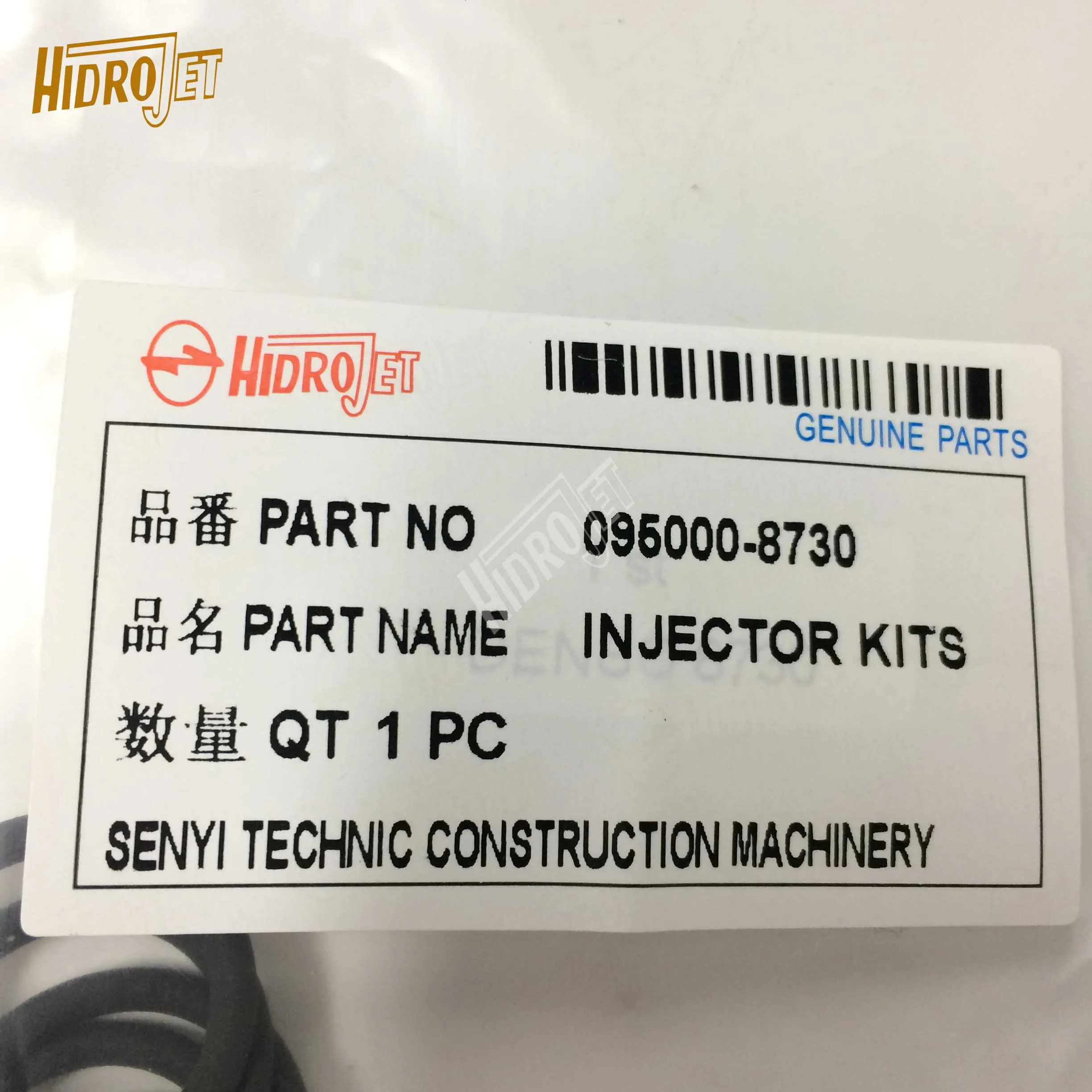 HIDROJET детали двигателя D28-001-906 + B комплект для ремонта Инжектора Комплект уплотнителей инжектора 095000-8370