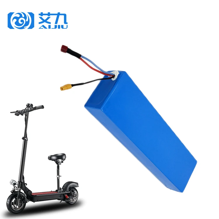 small compact 36V/10Ah lithium battery for 350watt electric folding scooter with a top speed of 18 MPH