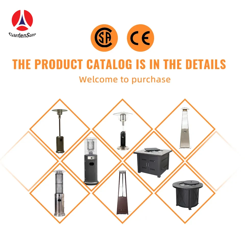 Factory wholesale garden outdoor propane fire pit patio heater umbrella shape outdoor gas heater with CE certification