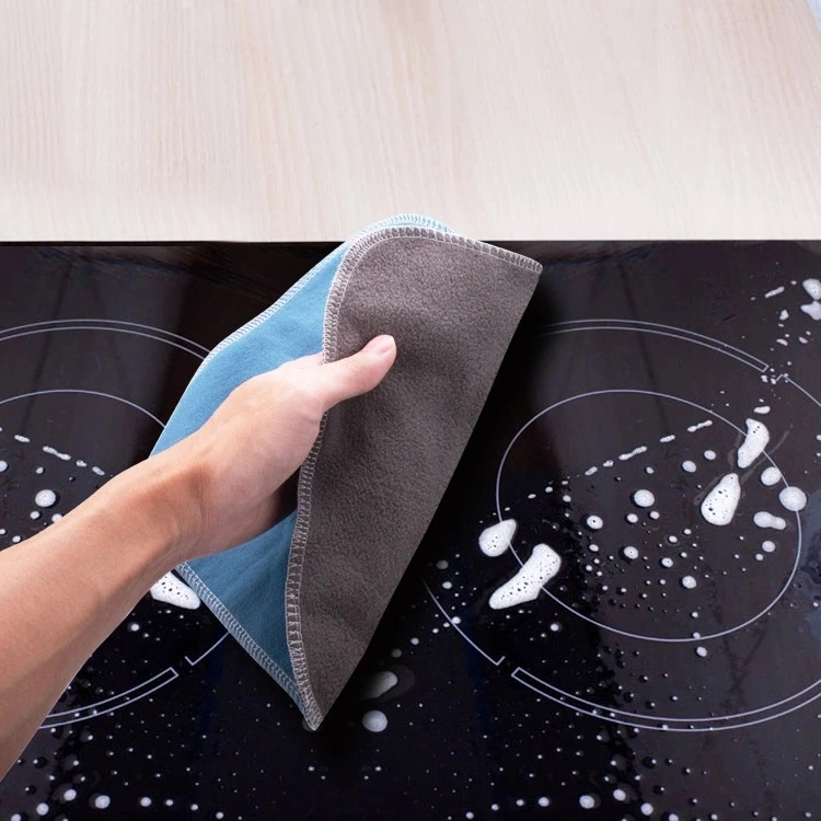 Eco-friendly microfiber cleaning cloth reusable paperless kitchen dish cloth towel