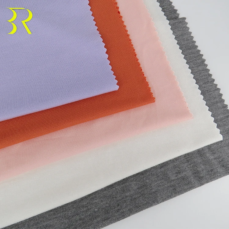 Anti-Bacteria Quick Dry Eco-Friendly Knitted Bamboo Fiber 95%Bamboo 5%Spandex Fabric For Baby Clothing