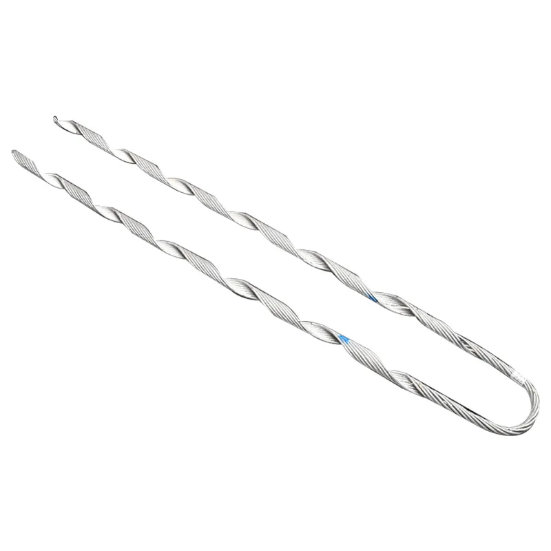 Guy Grip Dead End Clamp Preformed Tension Clamp Armor Rods With Thimble Shackle For ADSS Pole Fastening Hardware