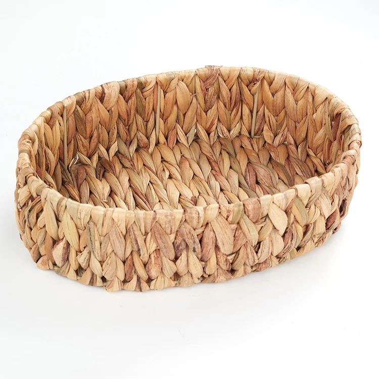 New Wholesale water hyacinth storage box fruit bread food basket