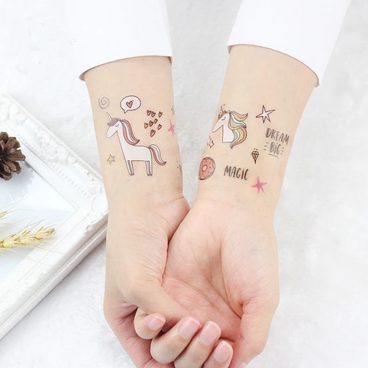 SJ0712 customized waterproof children cartoon tattoo sticker party decor novel paster  tattoo