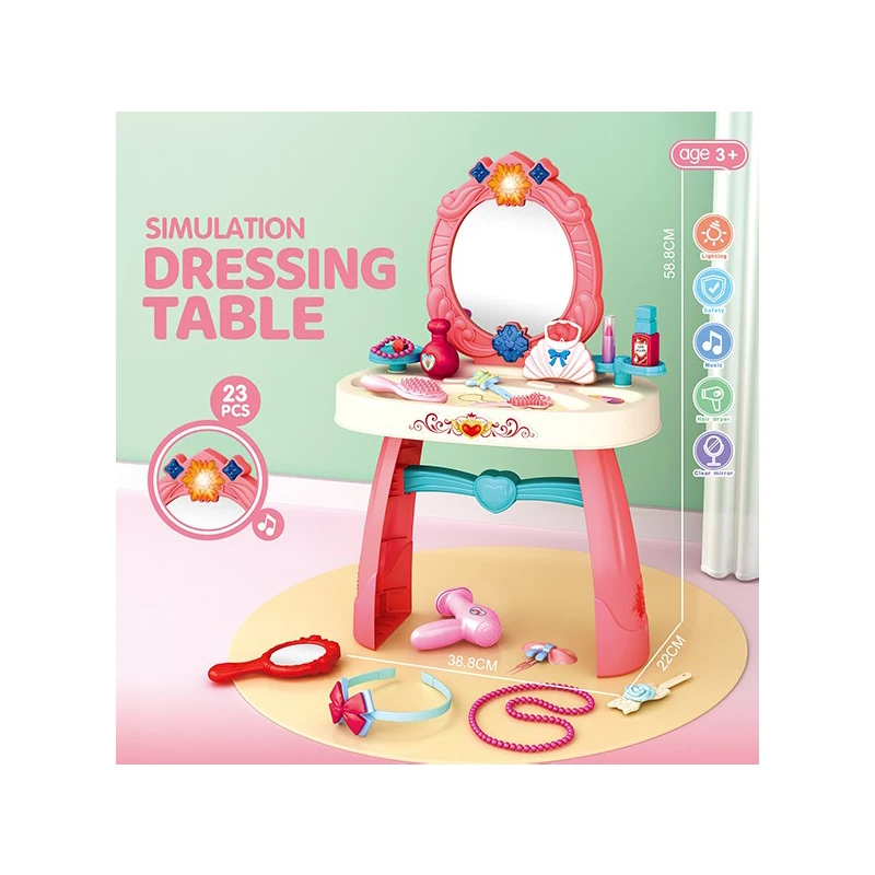 Kids Dressing Table Toys Princess Dressing Table Dresser Play House Toys For Kids