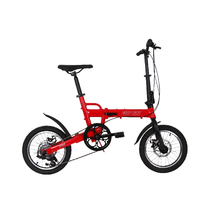 New 16-inch CMS-F16-B variable speed disc brake Twitter carbon sand folding bike