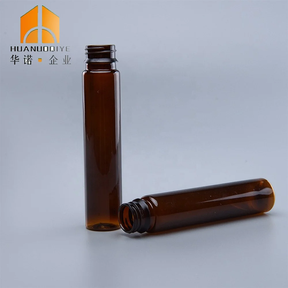 10ML 15ML 20ML 25ML 40ML Oral Liquid Tubular Bottle Avoid Light Security Caps Collagen PET Bottle Long Tube Plastic Bottle