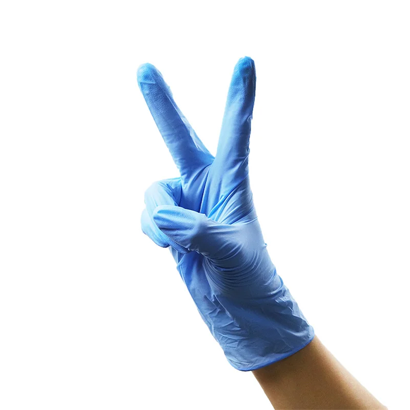 House hood nitrile Gloves powder free gloves latex free industrial OEM restaurant water proof disposable gloves