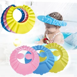 DHL Free Shipping baby head protector Great quality EVA baby shower caps printing plastic baby shampoo bath caps