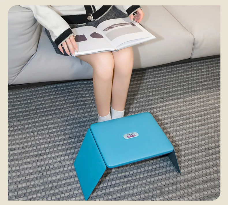 Customize Electric Space Portable foot fan infrared Heater 100W OEM Indoor Human body induction/touch Control blue carbon fiber