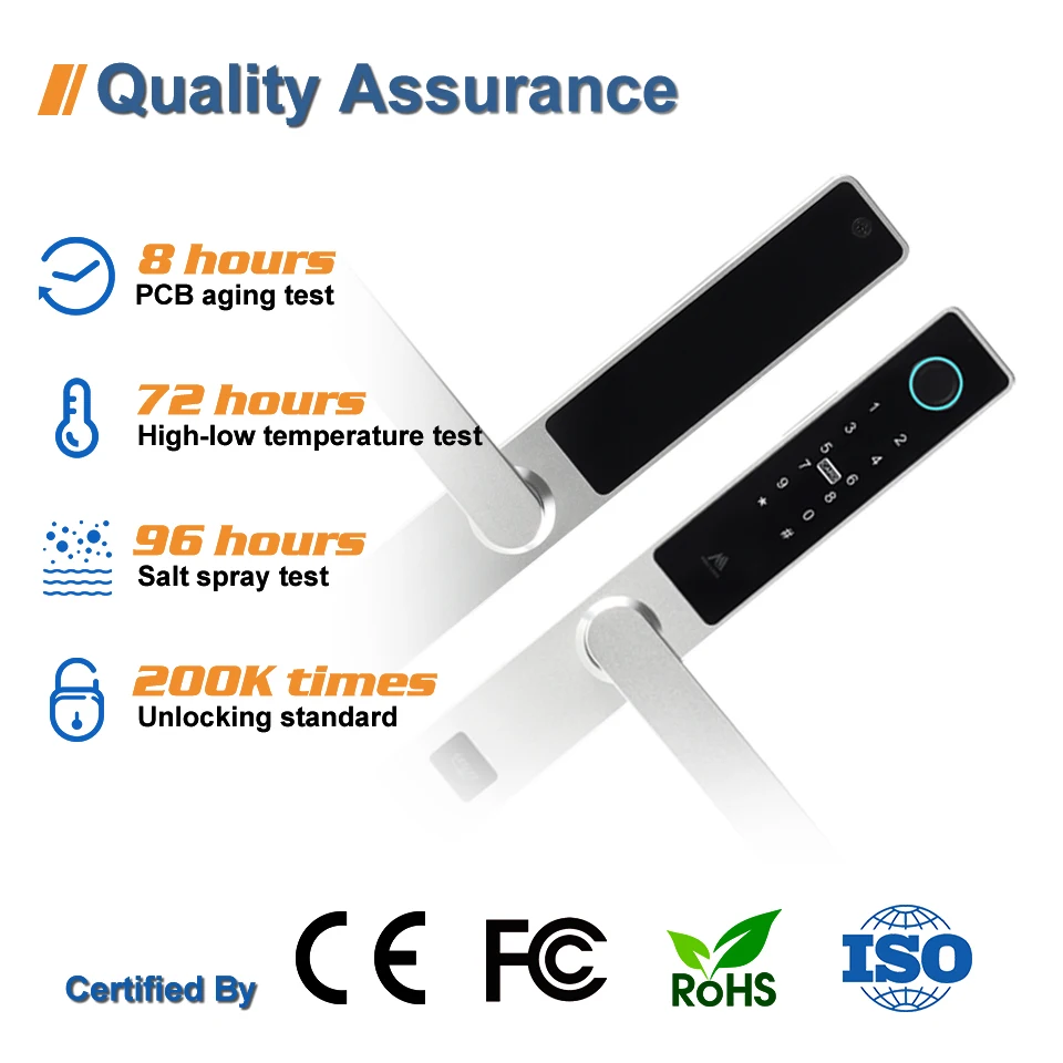 Biometric Fingerprint Intelligent Digital Smart Door Lock Digital Keypad Door Lock