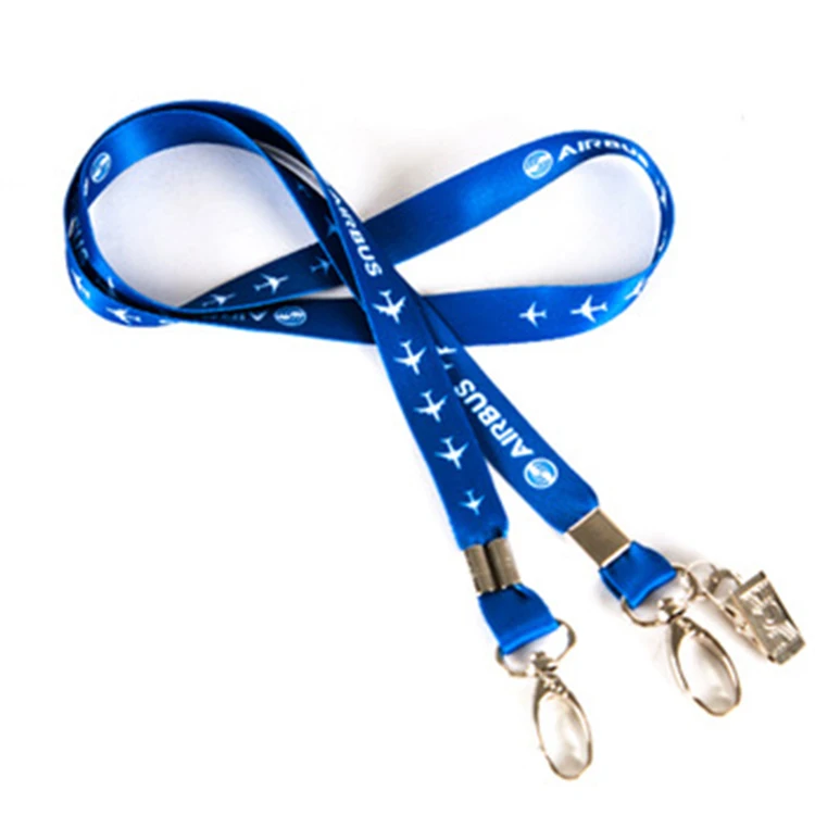 
High Quality Breakaway Custom Logo Printing Polyester Airbus Lanyard 