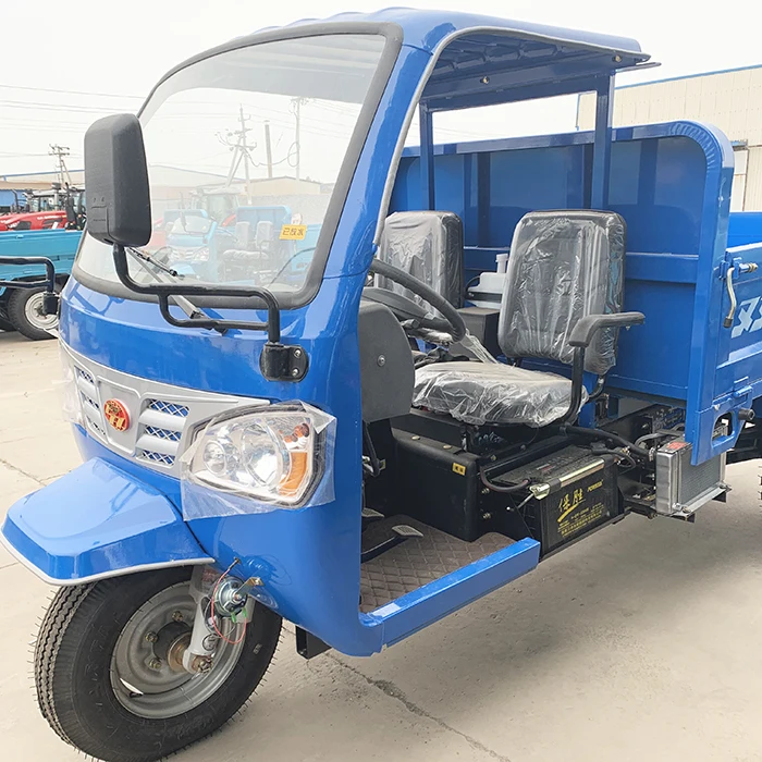 Changchai engine factory diesel self-discharging dumper truck tricycle for sale