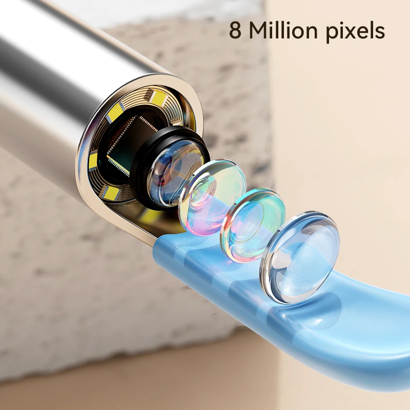 OEM Factory New APP Visual Ear Cleaner Kit Wifi HD 8MP Ear Scope Endoscope With 6-Axis Gyroscope ear wax removal tool and camera