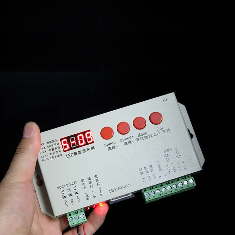 Светодиодный радиочастотный контроллер Беспроводное дистанционное управление 29 клавиш программируемый пиксельный для SD-карты K1000S K1000 ws2811