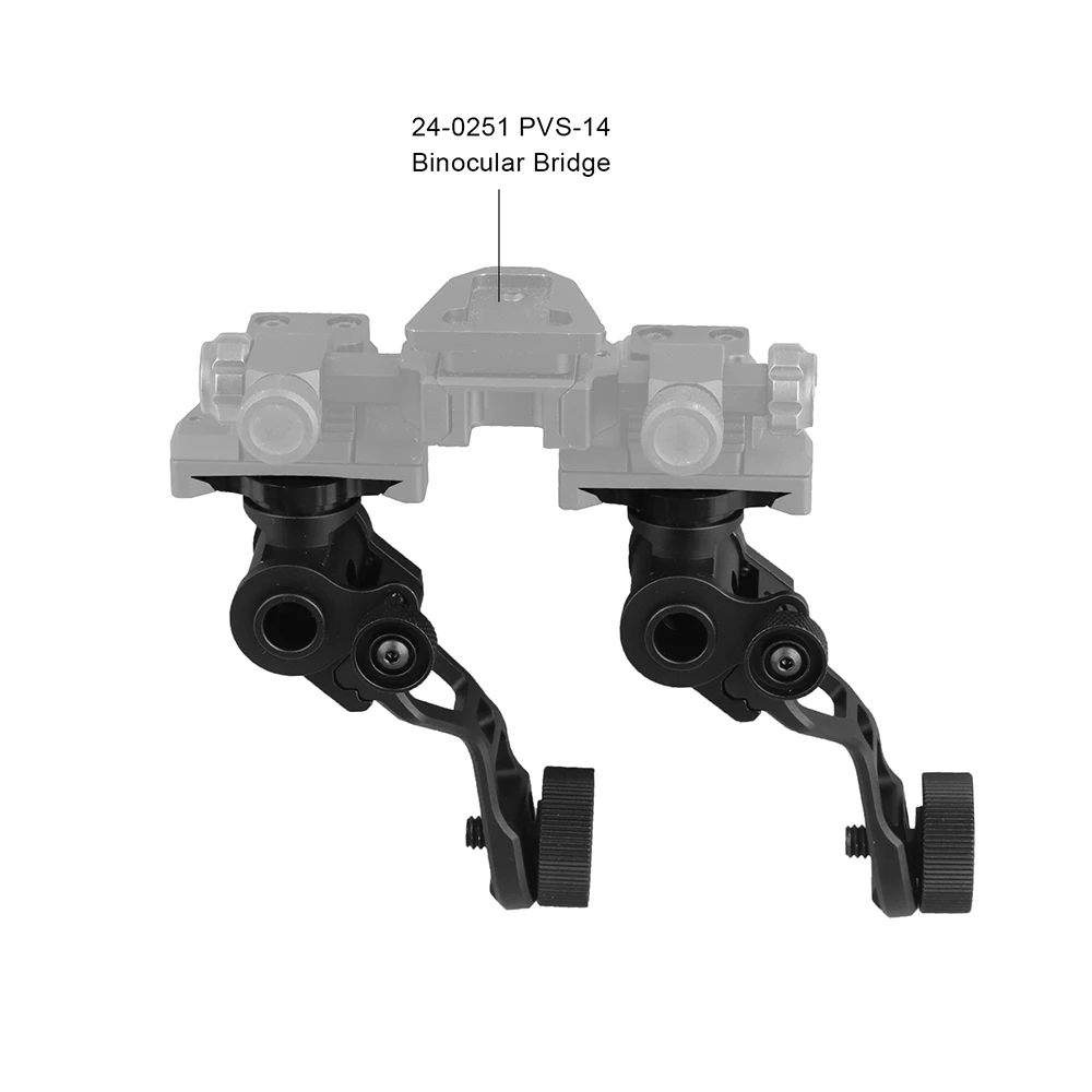 Brand New in 2024 PVS-14 NV gen2 J-Arm adapter fit for night vision mount to connect helmet 24-0259