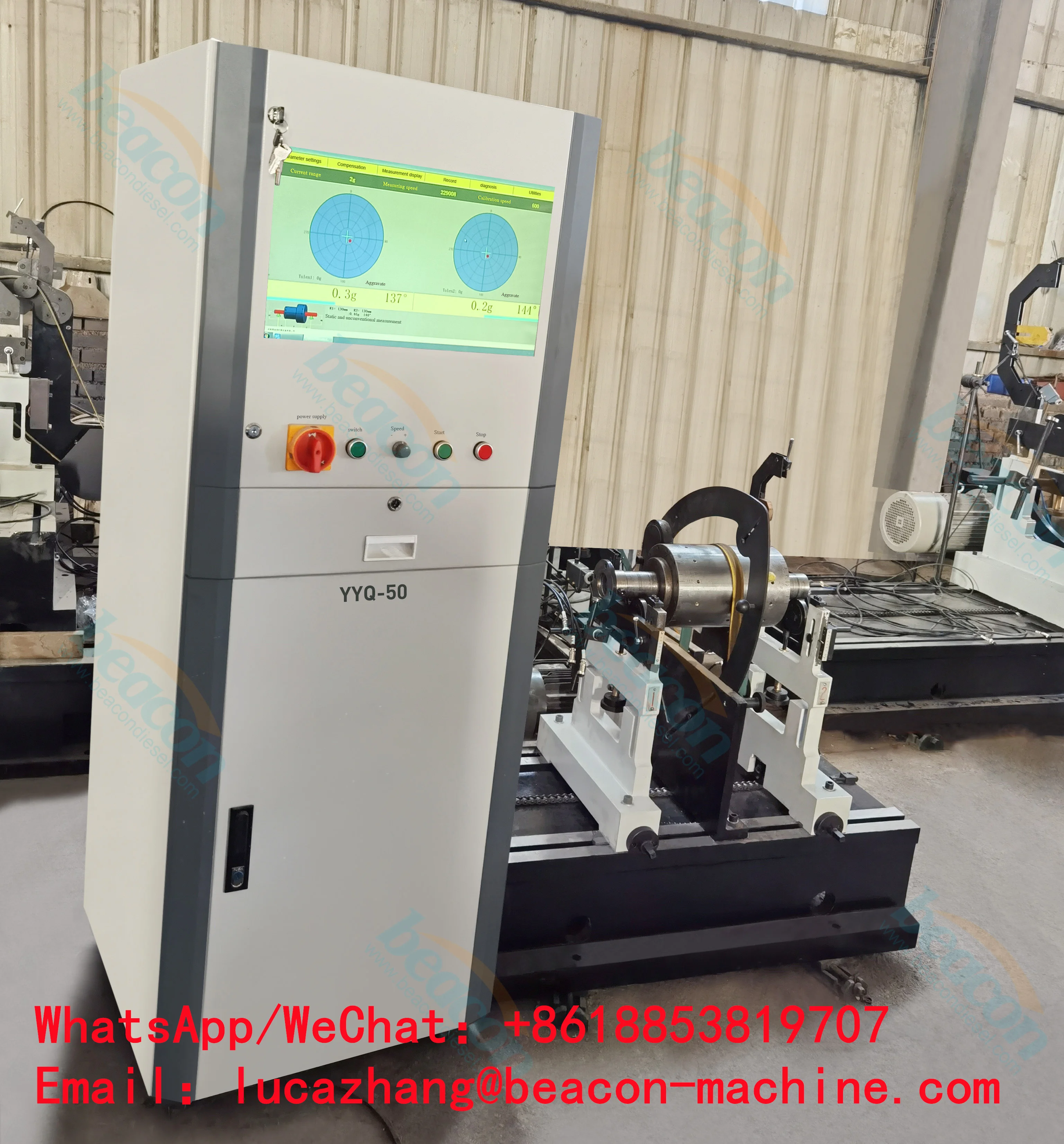 BEACON MACHINE crankshaft balancing machine YYQ-50A dynamic balancer for crankshaft and rotor