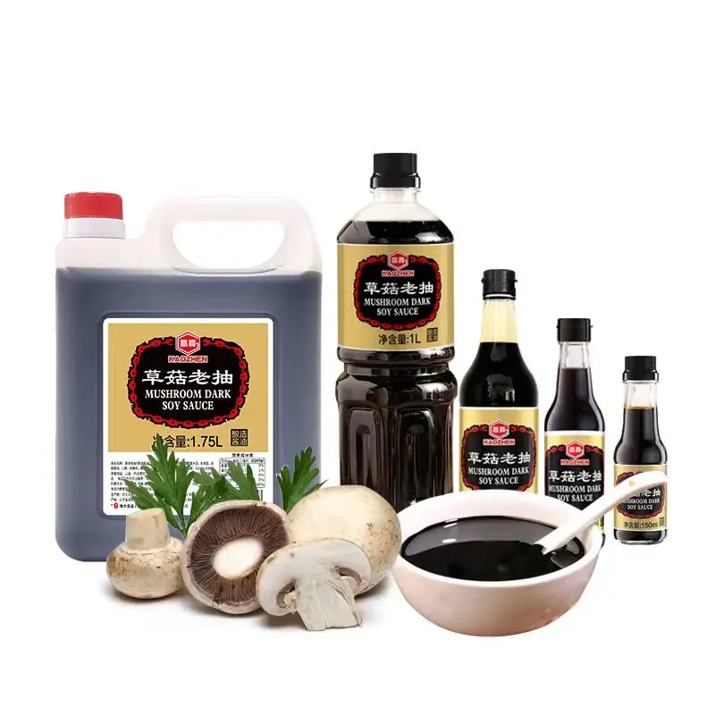 Manufacturer raw concentrate soy sauce Chinese table mushroom dark soy sauce