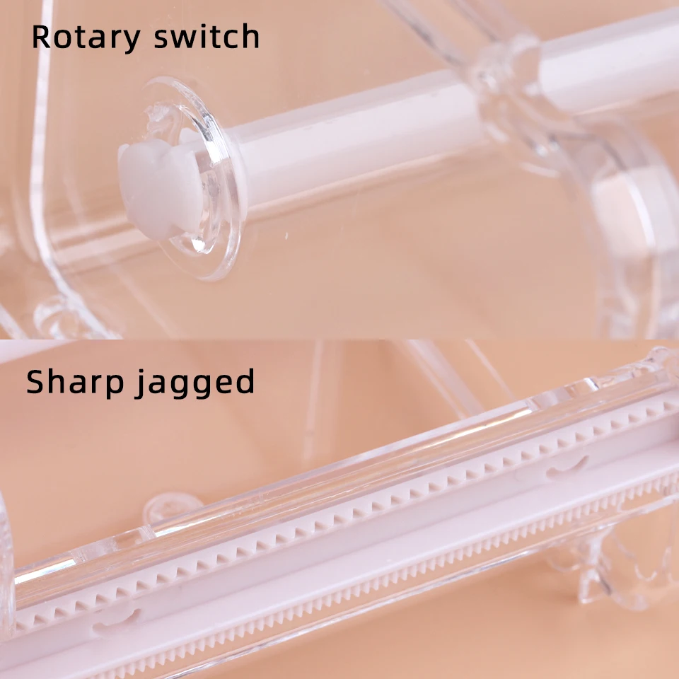 Transparent Visible Desktop Multi Washi Masking Tape Dispenser Stackable Roll Tape Cutter Office Acrylic Roll Tape Holders