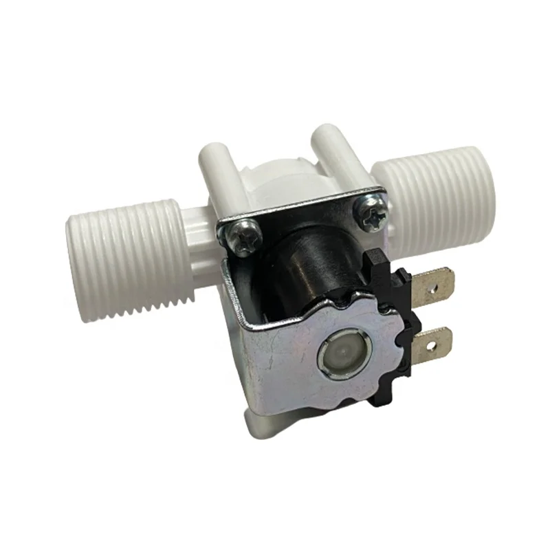 24V DC Solenoid Valve Electric Current Electromagnetic Normally Close  One Way Plastic Valve Inlet Water Solenoid Valve