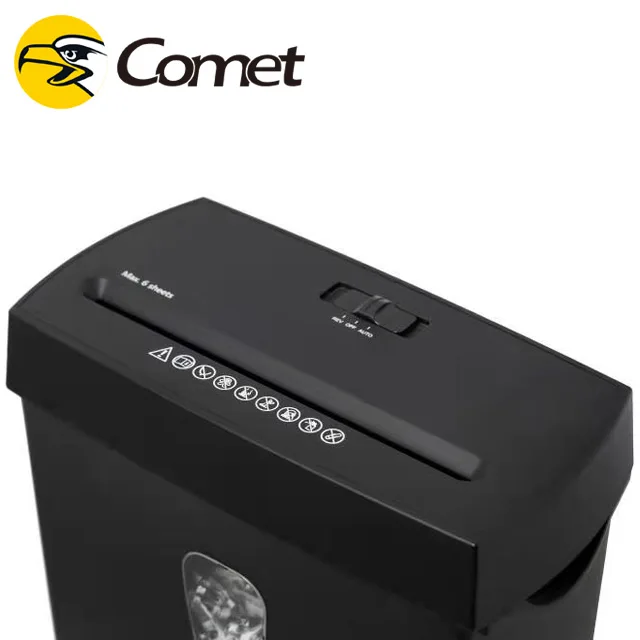 Portable 7L Strip Cut Shredder CS06-T 6 Sheets Small A4 Paper Card Mini Office Home Waste Paper Shredder Factory Direct China