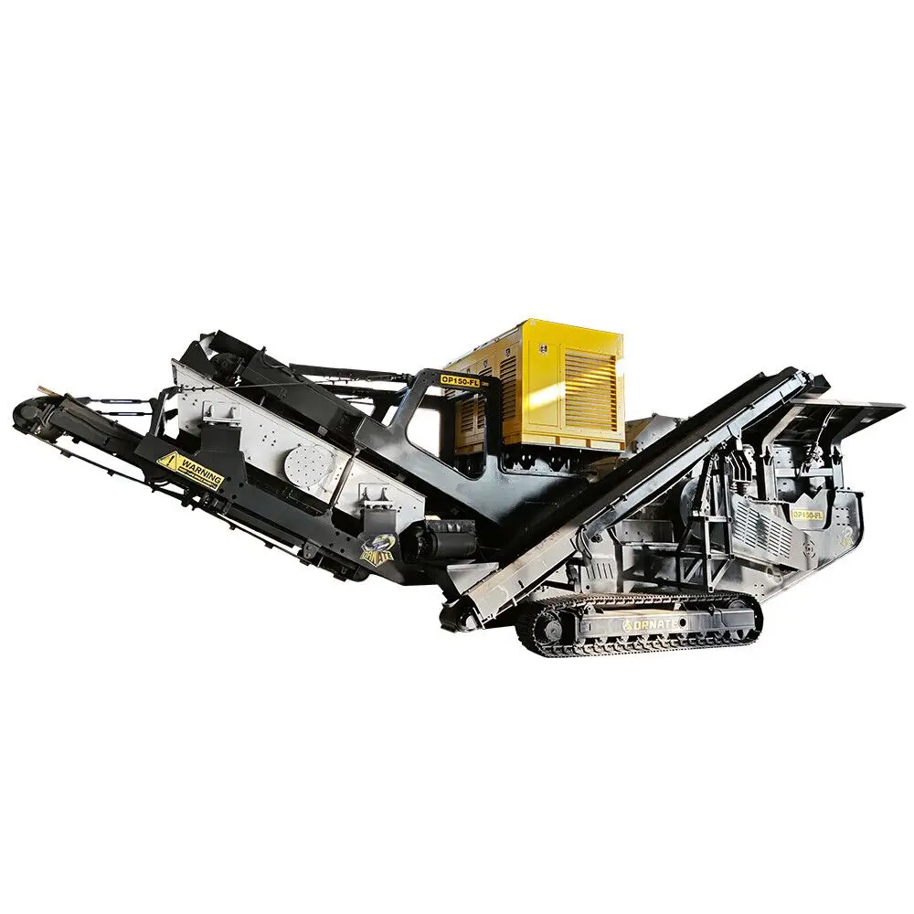Ornate crushing an screening combined in one mobile crusher and screener