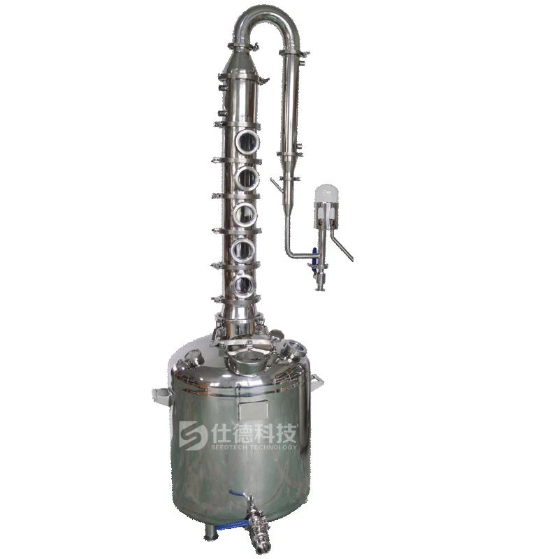 100L 200L 300L 500L Distillation Equipment  Column Still Distiller Alcohol Whiskey Still Moonshine Alcohol Distiller