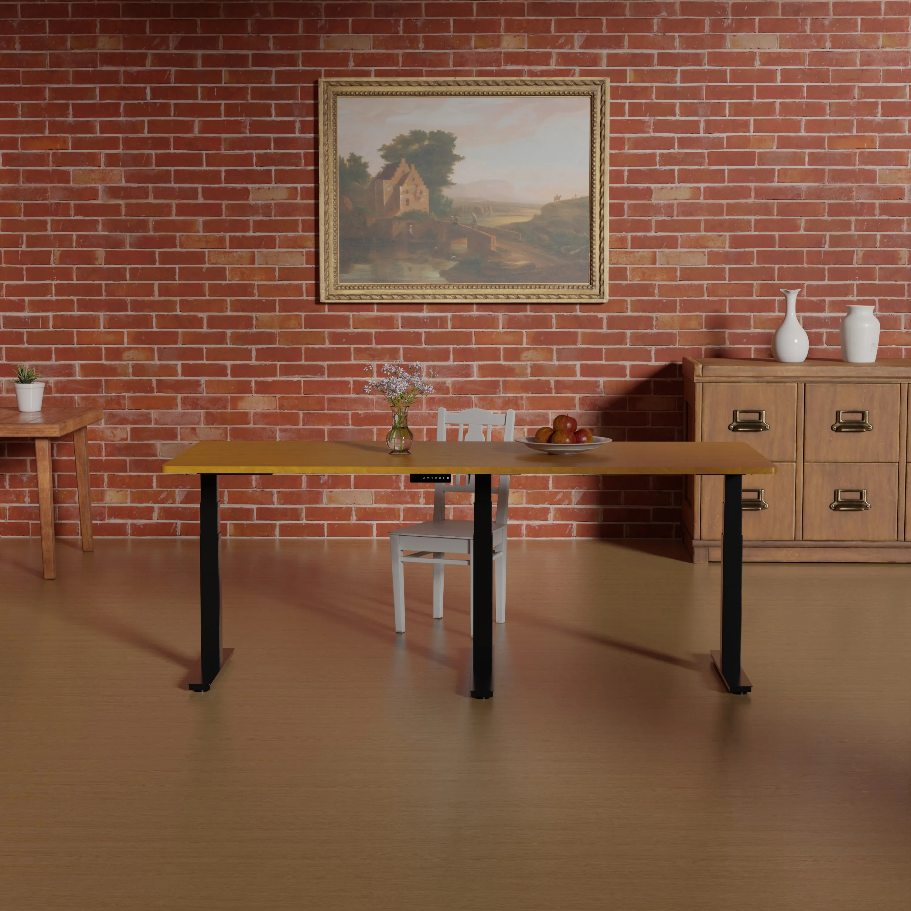Lift Platform Three Table For  3-stage Electric Furniture Desk  Lifting Column electric adjustable manger L shaped desk