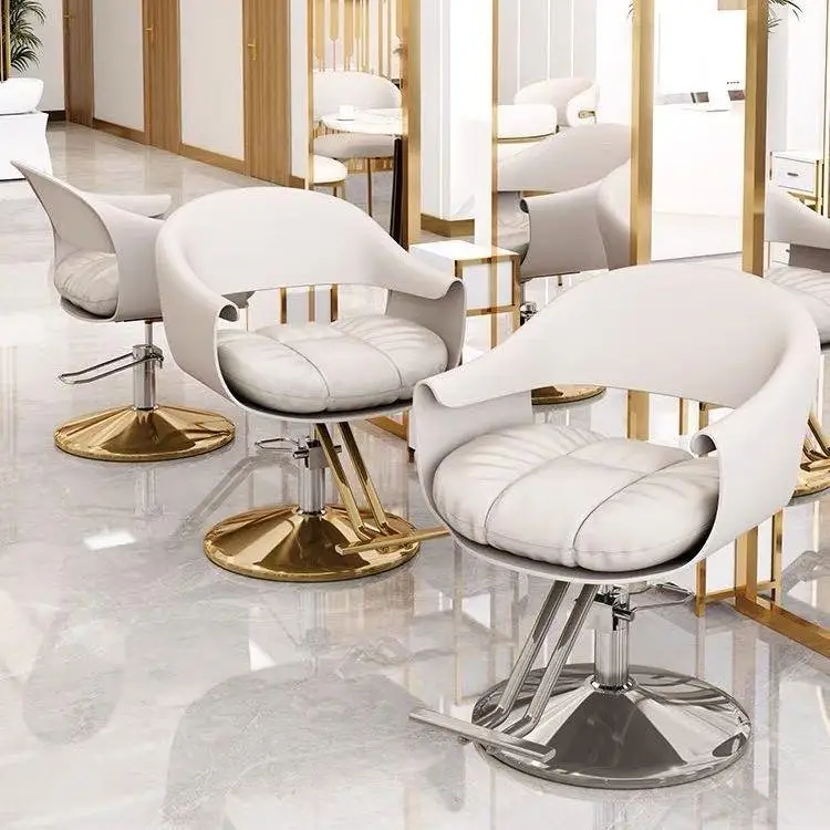 Hair Salon Chair Simple Hair Salon Special Lifting and Rotating Hair Cutting Chair Barber Shop Dyeing and Perming Chair