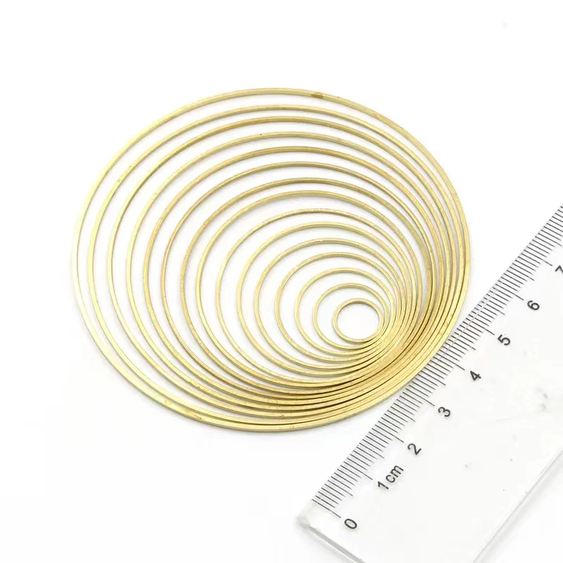 Teпрогноз DIY домашний декор детский мобильный макраме товары для проектов ручная работа кольца Золотое металлическое кольцо для ловцов снов венки