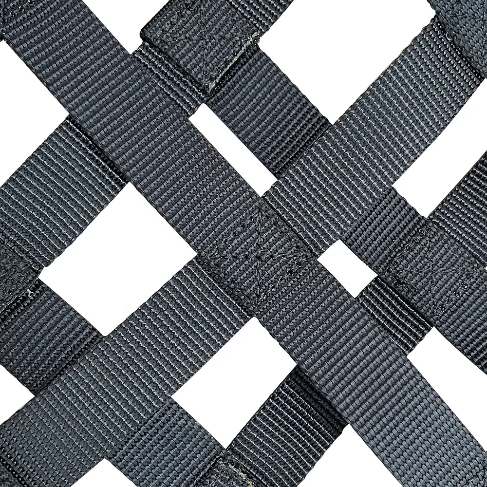 Green Rope Kids Playground Climbing Cargo Nets Frame for Jeep Truck Bed Cargo Net Cam Buckles SUV Car Roof Rack Cargo Netting