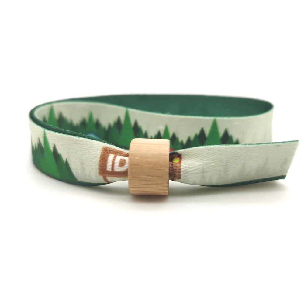Custom Cloth Event Wristbands/Festival Wrist Bands With Sublimation Logo/Barrel lock wristbands