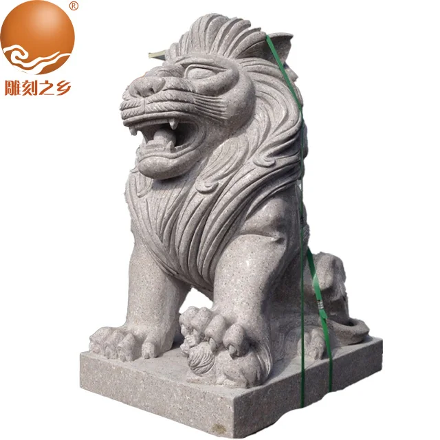 Hand carved marble statue life size lion statue outdoor lion statue for sale