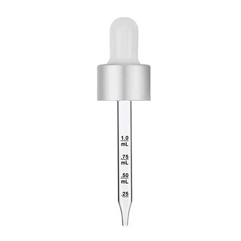 China High Quality Luxury Cosmetic 24/410 Smooth Treatment Pump Cream Pump Aluminium Cap Glass Dropper Pipette